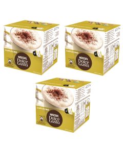 PACK 3 CAJAS DOLCE GUSTO CAPPUCCINO 16 CAPSULAS