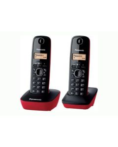 TelÃ©fono inalÃ¡mbrico Dect Panasonic KX-TG1612SPR Duo Rojo Pack 2