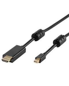 Vivanco Mini DisplayPort - HDMI 1,8 m Negro