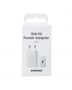 CARGADOR SAMSUNG 15W SIN CABLE USB-C WHITE (EP-T1510NWEGEU)