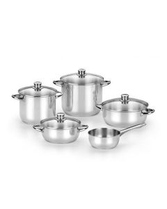 BATERIA COCINA MONIX OPTIMA 5 PIEZAS TAPA CR/INOX