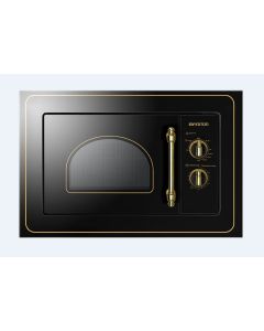 Microondas integrable INFINITON Rústico IMW-RU20 - Negro, 20L., Grill, 800W/1000W