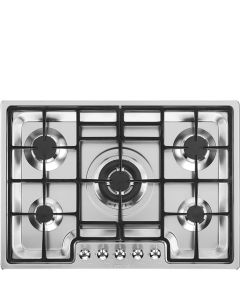 Smeg Classic PGF75-4 hobs Acero inoxidable Integrado 72 cm Encimera de gas 5 zona(s)