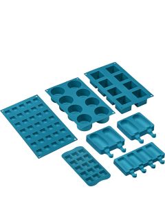 SET 7 MOLDES HORNO SILICONA SMEG MOLD