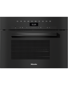 DGM 7440 Negro Obsidian  Miele Horno a vapor empotrable con microondas, Obsidian Black, 40L, DirectS