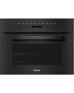 H 7244 B Negro Obsidian Miele Horno compacto multifunción, 49  L Obsidian Black, DirectSensor S, Fun