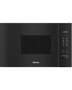 M 2230 SC Negro Obsidian Miele Microondas empotrable,Obsidian Black, EasySensor, 17 litros, SideCont