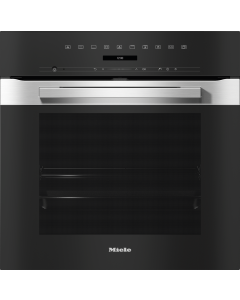 H 7262 BP Acero Inox Miele Horno multifunción, pirolítico,76 L, acero inox CleanSteel, DirectSensor 