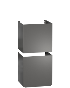 DADC 6000 Gris Grafito Chimenea decorativa. Tubo y pieza telescópica para campanas DA 60x6 W, DA 64x