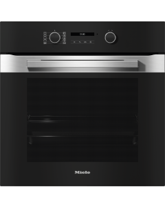 H 2861 B Acero Inox Miele Horno multifunción 76 l., Cristal negro y Acero.Inox, EasyControlPlus, pro