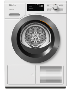 TCF760WP EcoSpeed&8kg Miele Secadora, bomba de calor, ChromeEdition, 8 kg, puerta transparente, pane
