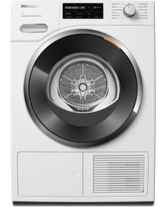 TWL780WP EcoSpeed&Steam&9kg  Miele Secadora, bomba de calor, WhiteEdition, 9 kg, puerta transparente