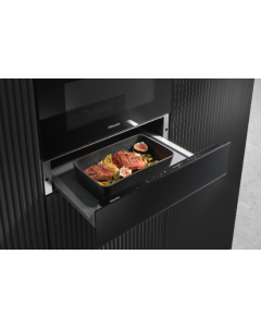 ESW 7010 Negro Obsidian Miele Calientaplatos Gourmet, Vitroline, Artline, Obsidian Black, altura 14 
