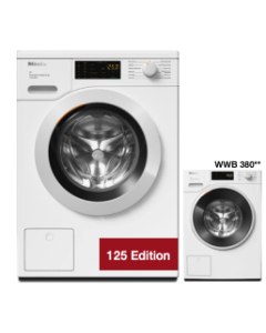 WWB 380 WCS Lavadora carga frontal 125 Aniversario, de 1 a 8 kg, 1.400 rpm, WhiteEdition, PowerWash 