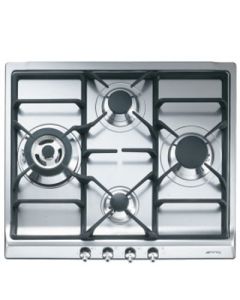 Smeg SER60SGH3 hobs Acero inoxidable Integrado Encimera de gas 4 zona(s)