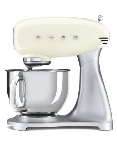 Smeg SMF02CREU batidora Batidora de varillas 800 W Crema de color, Plata