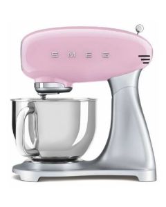 Smeg SMF02PKEU batidora Batidora de varillas 800 W Rosa, Plata