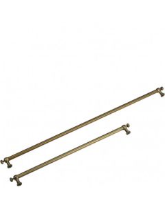 KMOFQ8-1 Set de 4 tiradores de latón para frigorífico y congelador, color bronce, Estética Colonial