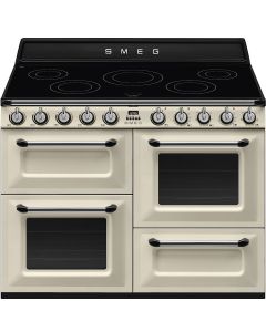 TR4110IP2 Cocina Victoria, color crema, 110 cm, encimera de inducción con 5 zonas de cocción, 3 horn