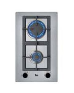 Teka EFX 30.1 2G AI AL CI Nat Negro, Acero inoxidable Integrado Encimera de gas 2 zona(s)