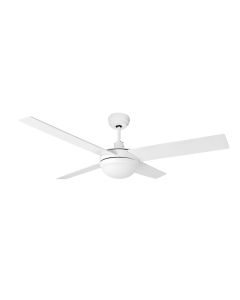 VENT. TECHO DC BLANCO LED 4 ASPAS 132cm.