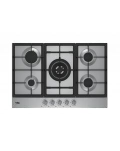 Placa de Gas Beko HIAW75225SX 5 Zonas Inox 75 cm
