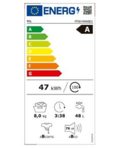 TCL FF0814WA0 LAV 8 KG 1400rpm, inverter, A steam