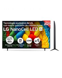 LED LG 65 65NANO80A6B UHD 4K SMART TV HDR10 F