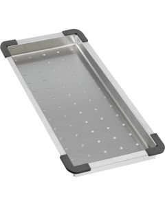 COL19 Colador de acero para adaptarse a una cubeta de radio MÍNIMO, medidas 200 x 410 x 26 mm