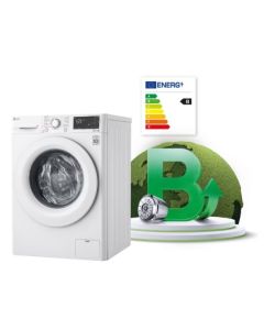 Lavadora LG F4WV3509S3W Clase B 9 kg 1400 rpm