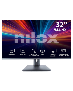 MONITOR NILOX 32 LED IPS F/HD 75Hz.5MS HDMI/VGA (NXM32FHD11)