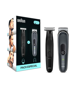 Pack afeitadoras Bodygroomer B5360 + Recortadora XT3100 cara y cuerpo
