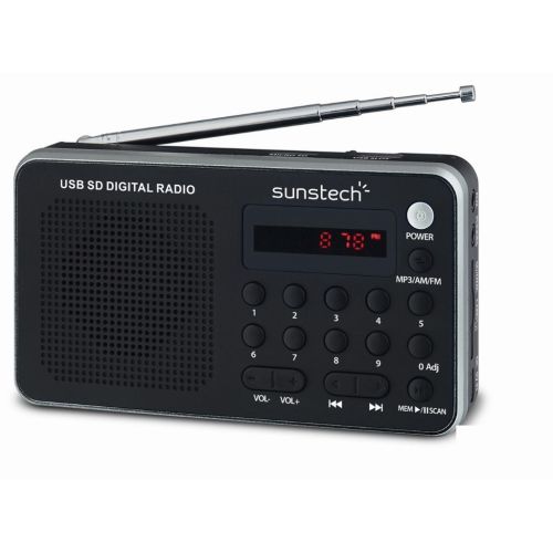 Sunstech Portable digital AM/FM radio silver Portátil Analógica